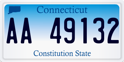 CT license plate AA49132