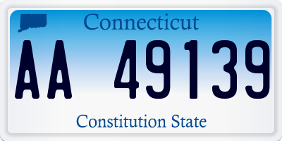 CT license plate AA49139