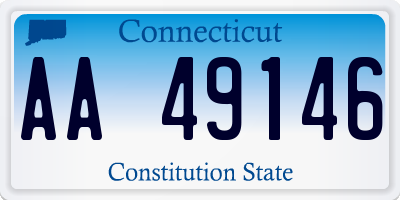 CT license plate AA49146
