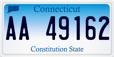 CT license plate AA49162