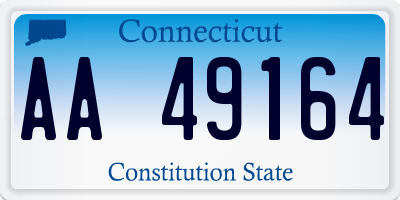 CT license plate AA49164