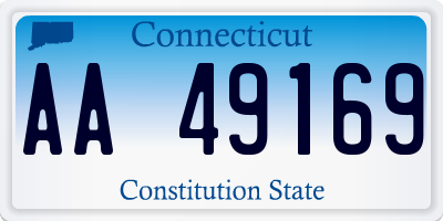 CT license plate AA49169