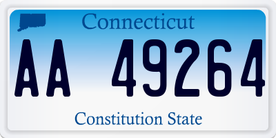 CT license plate AA49264