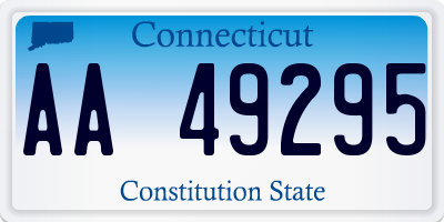 CT license plate AA49295