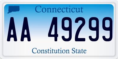 CT license plate AA49299