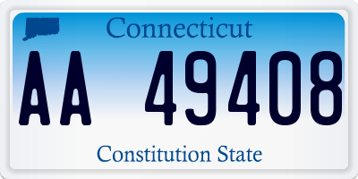 CT license plate AA49408