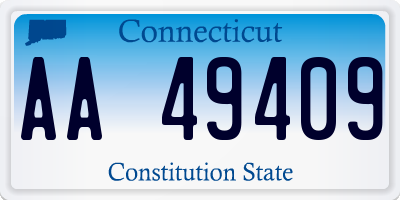 CT license plate AA49409