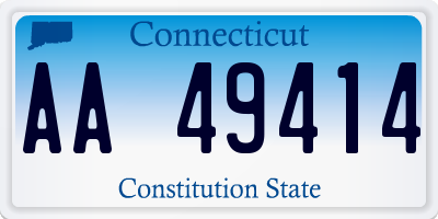 CT license plate AA49414