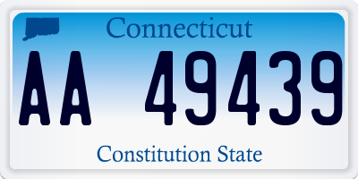 CT license plate AA49439