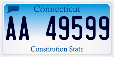 CT license plate AA49599