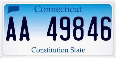 CT license plate AA49846