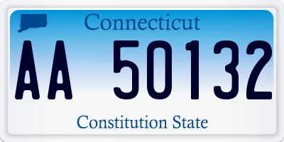 CT license plate AA50132