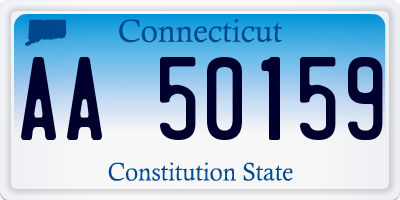 CT license plate AA50159