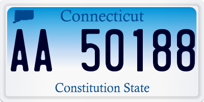 CT license plate AA50188