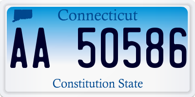 CT license plate AA50586