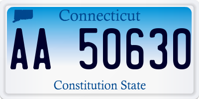 CT license plate AA50630