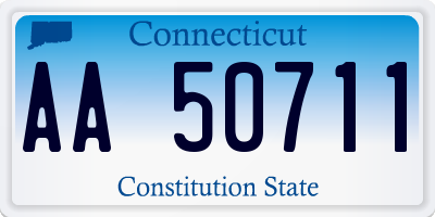 CT license plate AA50711