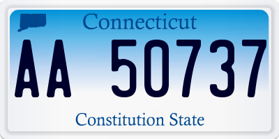 CT license plate AA50737