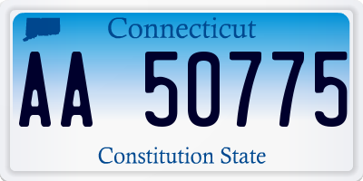 CT license plate AA50775