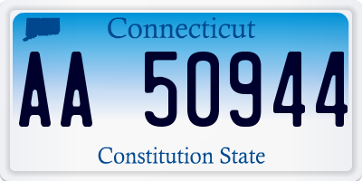CT license plate AA50944