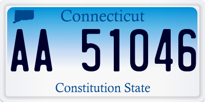 CT license plate AA51046