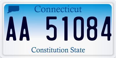 CT license plate AA51084