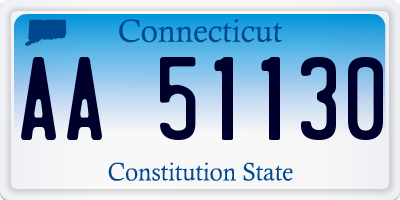 CT license plate AA51130