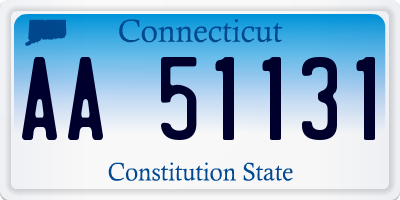 CT license plate AA51131