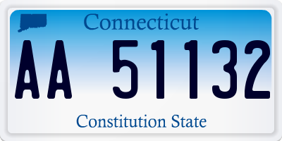 CT license plate AA51132