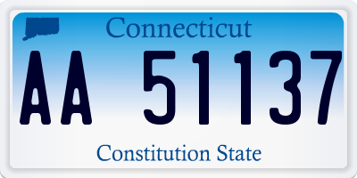 CT license plate AA51137