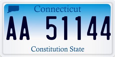 CT license plate AA51144