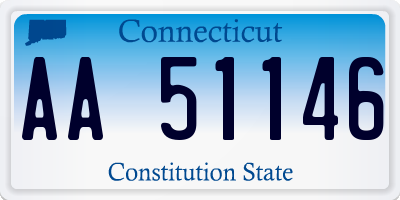 CT license plate AA51146