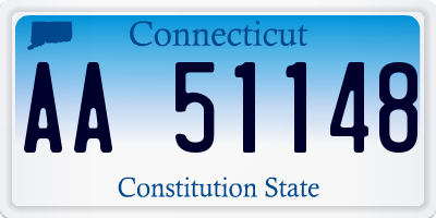 CT license plate AA51148