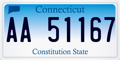 CT license plate AA51167
