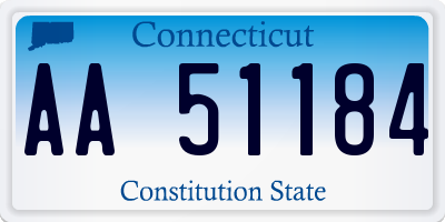 CT license plate AA51184