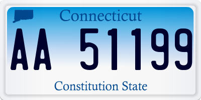 CT license plate AA51199