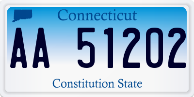 CT license plate AA51202