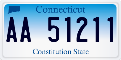 CT license plate AA51211