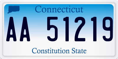 CT license plate AA51219