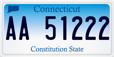 CT license plate AA51222