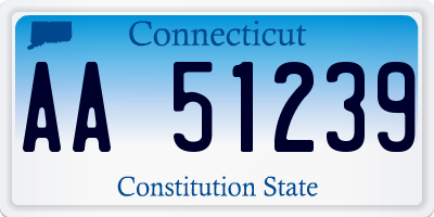 CT license plate AA51239