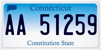 CT license plate AA51259