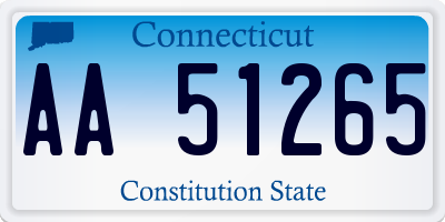 CT license plate AA51265