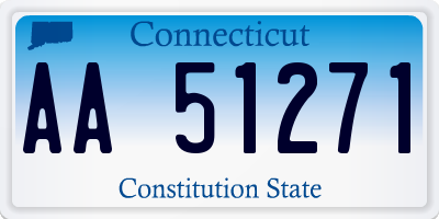 CT license plate AA51271