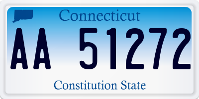 CT license plate AA51272