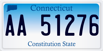 CT license plate AA51276