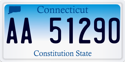 CT license plate AA51290