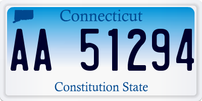 CT license plate AA51294