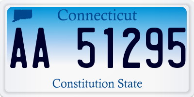 CT license plate AA51295