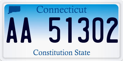 CT license plate AA51302